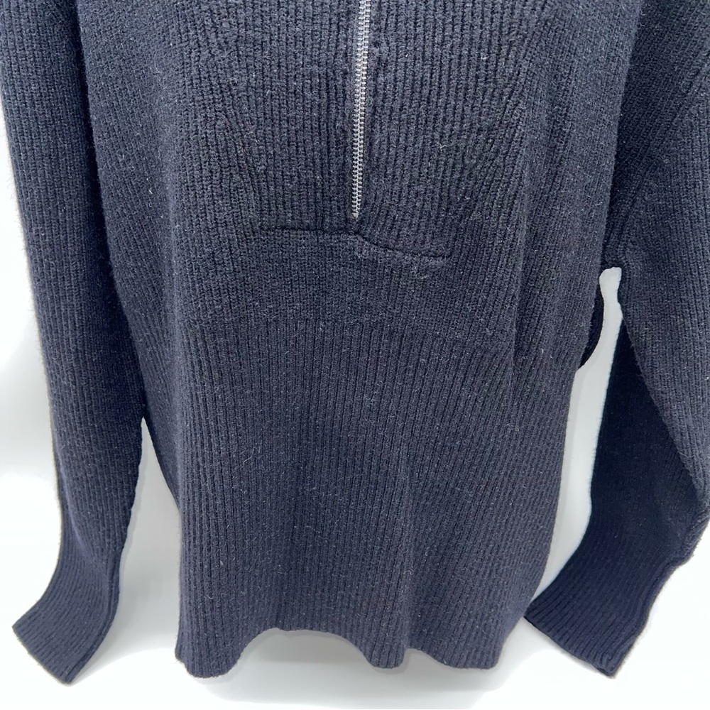 Torrid Black w/White Stripes on the Cowl Neck of the Sweater- Size 1X - Picture 3 of 10